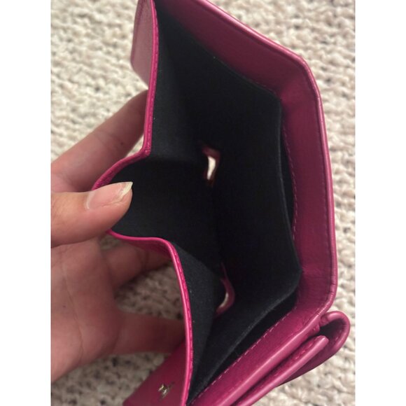 Balenciaga Pink Leather Envelope Card Holder Wallet With Box - Picture 7 of 8